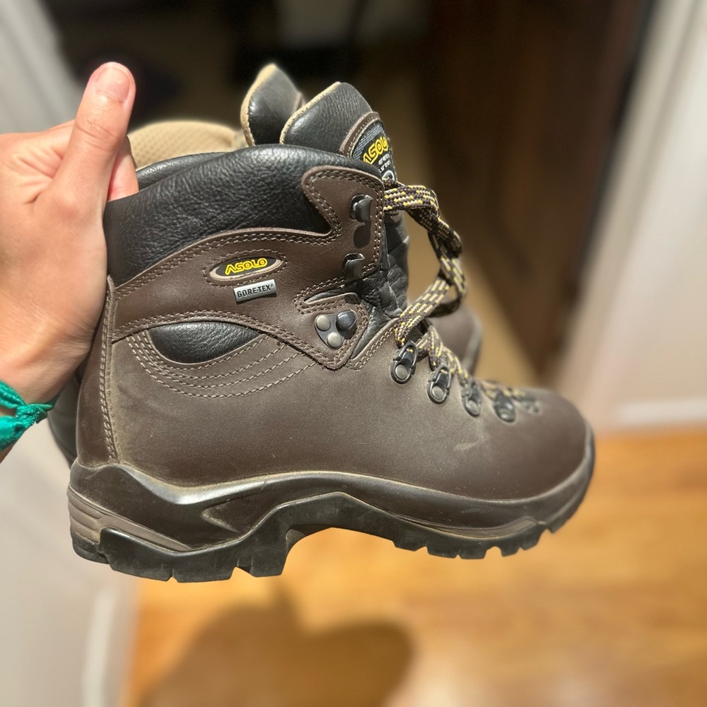 Asolo Dark Brown Leather Hiking Boots